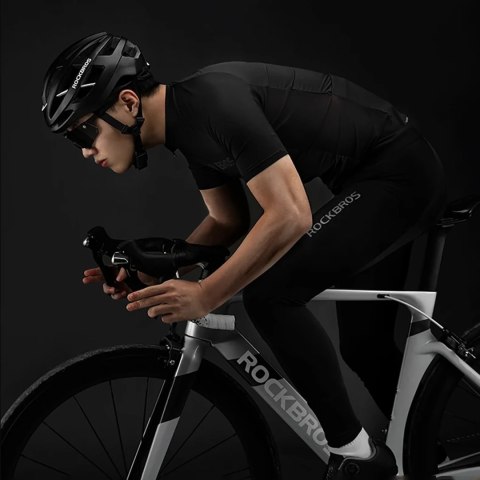 Koszulka rowerowa Rockbros 15120002006 z krótkim rękawem XXXL - czarna Koszulka rowerowa Rockbros 15120002006 z krótkim rękawem XXXL - czarna