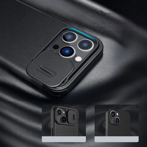 Nillkin Qin Cloth Pro Case etui do iPhone 14 Pro Max osłona na aparat kabura pokrowiec obudowa z klapką niebieski Nillkin Qin Cloth Pro Case etui do iPhone 14 Pro Max osłona na aparat kabura pokrowiec obudowa z klapką niebieski