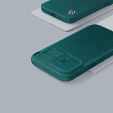 Nillkin Qin Cloth Pro Case etui do iPhone 14 Pro Max osłona na aparat kabura pokrowiec obudowa z klapką niebieski Nillkin Qin Cloth Pro Case etui do iPhone 14 Pro Max osłona na aparat kabura pokrowiec obudowa z klapką niebieski