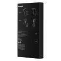 Pancerne etui iPhone 14 Pro kompatybilne z MagSafe szkło hartowane Baseus Synthetic Fiber - czarne