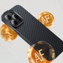 Pancerne etui iPhone 14 Pro kompatybilne z MagSafe szkło hartowane Baseus Synthetic Fiber - czarne