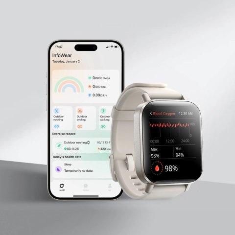 Smartwatch Joyroom Fit-Life JR-FT3S z funkcją odbierania połączeń - kolor tytanowy Smartwatch Joyroom Fit-Life JR-FT3S z funkcją odbierania połączeń - kolor tytanowy