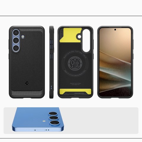 Etui Spigen Rugged Armor Mag MagSafe na Samsung Galaxy S25 - czarny-mat Etui Spigen Rugged Armor Mag MagSafe na Samsung Galaxy S25 - czarny-mat