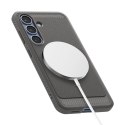Etui Spigen Rugged Armor Mag MagSafe na Samsung Galaxy S25 - szare