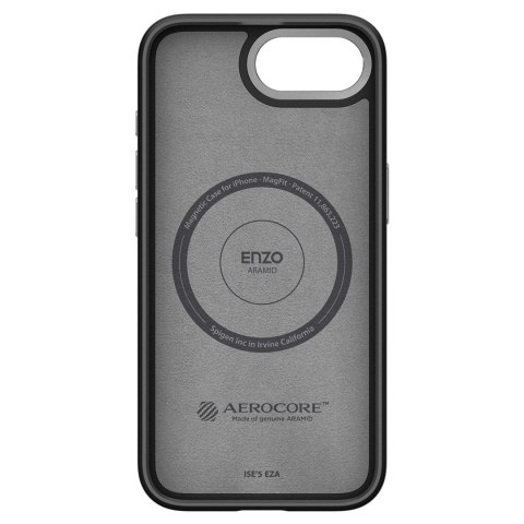 Etui Spigen Enzo Aramid MagSafe na iPhone SE 4 (2025) - czarne Etui Spigen Enzo Aramid MagSafe na iPhone SE 4 (2025) - czarne