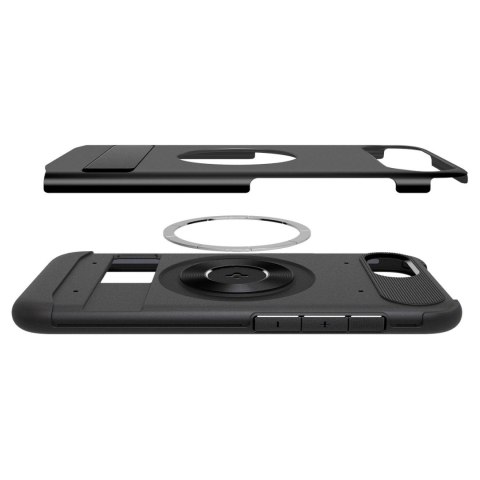 Etui Spigen Slim Armor MagSafe na iPhone SE 4 (2025) - czarne Etui Spigen Slim Armor MagSafe na iPhone SE 4 (2025) - czarne