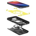 Etui Spigen Tough Armor z MagSafe na iPhone SE 4 (2025) z podstawką - czarne