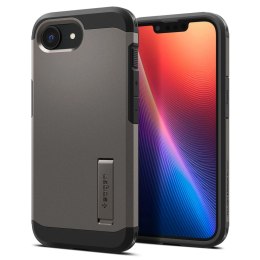 Etui Spigen Tough Armor z MagSafe na iPhone SE 4 (2025) z podstawką - szare