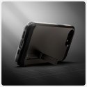 Etui Spigen Tough Armor z MagSafe na iPhone SE 4 (2025) z podstawką - szare