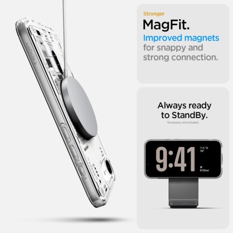 Etui Spigen Ultra Hybrid MagSafe na iPhone SE 4 (2025) Neo One - przezroczyste Etui Spigen Ultra Hybrid MagSafe na iPhone SE 4 (2025) Neo One - przezroczyste