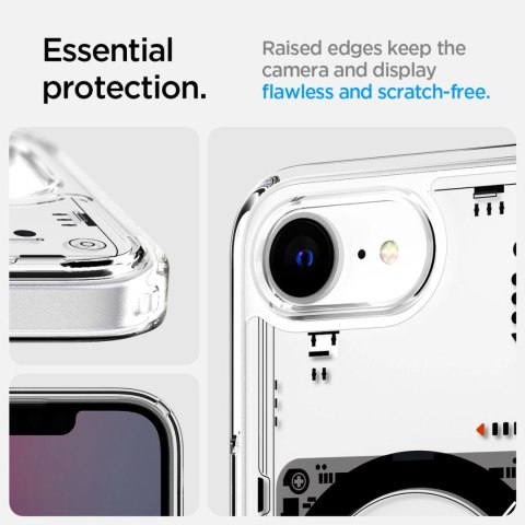 Etui Spigen Ultra Hybrid MagSafe na iPhone SE 4 (2025) Neo One - przezroczyste Etui Spigen Ultra Hybrid MagSafe na iPhone SE 4 (2025) Neo One - przezroczyste
