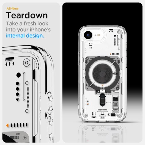 Etui Spigen Ultra Hybrid MagSafe na iPhone SE 4 (2025) Neo One - przezroczyste Etui Spigen Ultra Hybrid MagSafe na iPhone SE 4 (2025) Neo One - przezroczyste