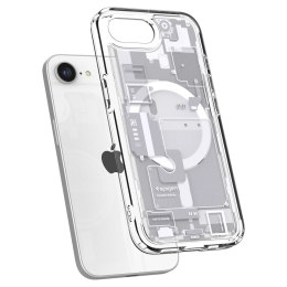 Etui Spigen Ultra Hybrid MagSafe na iPhone SE 4 (2025) Zero One - białe