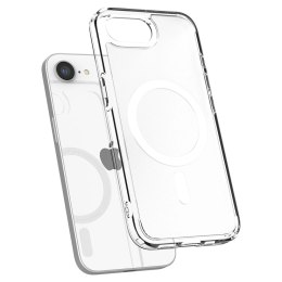 Etui Spigen Ultra Hybrid MagSafe na iPhone SE 4 (2025) - białe, półprzezroczyste