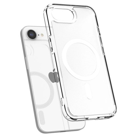 Etui Spigen Ultra Hybrid MagSafe na iPhone SE 4 (2025) - białe, półprzezroczyste Etui Spigen Ultra Hybrid MagSafe na iPhone SE 4 (2025) - białe, półprzezroczyste