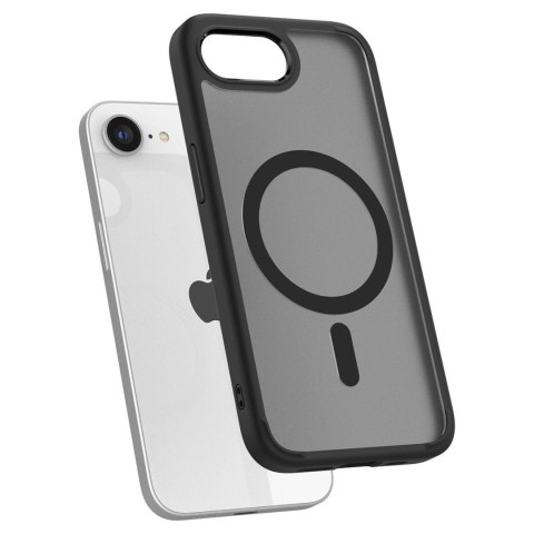 Etui Spigen Ultra Hybrid MagSafe na iPhone SE 4 (2025) - czarne, półprzezroczyste