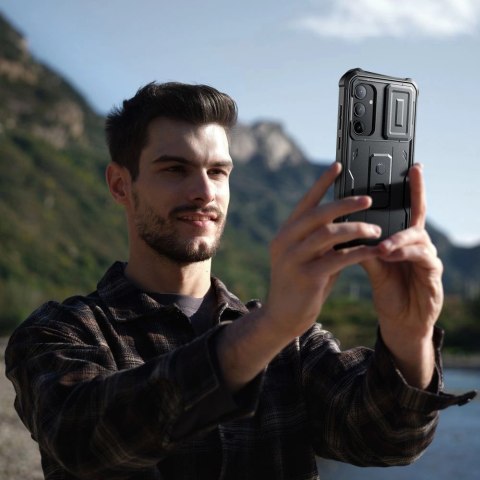 Etui Tech-Protect Kevlar Cam+ na Samsung Galaxy A55 5G - czarne Etui Tech-Protect Kevlar Cam+ na Samsung Galaxy A55 5G - czarne