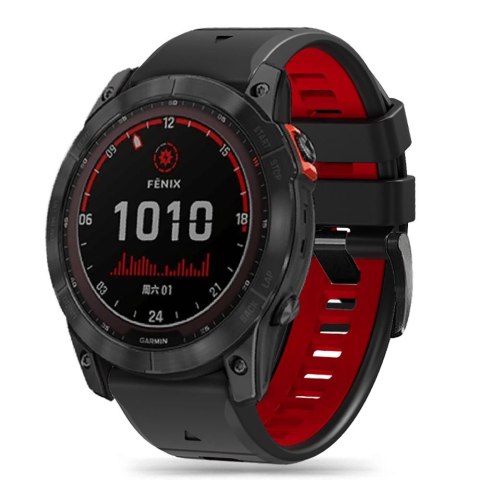 Pasek Tech-Protect IconBand Pro na Garmin Fenix 3 / 5X / 3HR / 5X Plus / 6X / 6X Pro / 7X - czarno-czerwony Pasek Tech-Protect IconBand Pro na Garmin Fenix 3 / 5X / 3HR / 5X Plus / 6X / 6X Pro / 7X - czarno-czerwony