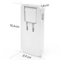 Ładowarka Hama GaN 65W 2x USB-C 1x USB-A składana - biała