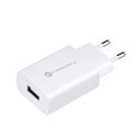 Ładowarka sieciowa do telefonu Forcell F-Energy USB A QC3.0 2,4A 18W TFK-TC-1099 biała Ładowarka sieciowa do telefonu Forcell F-Energy USB A QC3.0 2,4A 18W TFK-TC-1099 biała