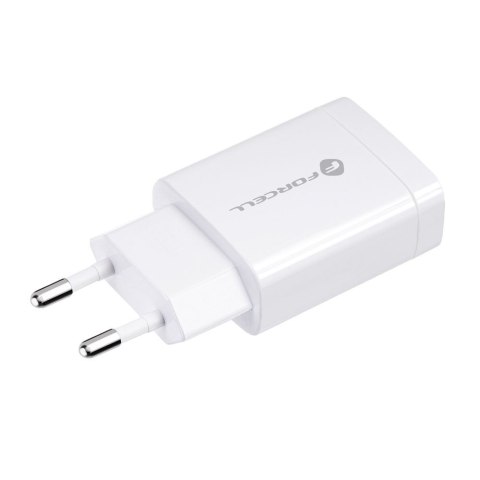Ładowarka sieciowa do telefonu Forcell F-Energy USB A QC3.0 2,4A 18W TFK-TC-1099 biała Ładowarka sieciowa do telefonu Forcell F-Energy USB A QC3.0 2,4A 18W TFK-TC-1099 biała