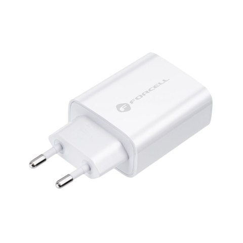Ładowarka sieciowa do telefonu Forcell F-Energy USB C QC4.0 PD 3A 25W + kabel USB C do USB C TFK-TC-25WPD biała Ładowarka sieciowa do telefonu Forcell F-Energy USB C QC4.0 PD 3A 25W + kabel USB C do USB C TFK-TC-25WPD biała