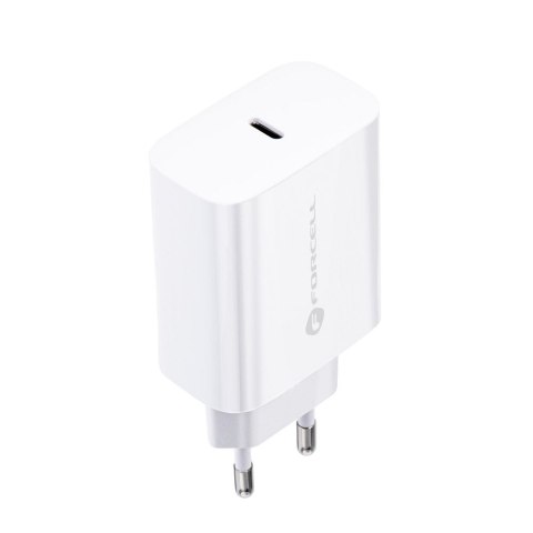 Ładowarka sieciowa do telefonu Forcell F-Energy USB C QC4.0 PD 3A 25W + kabel USB C do USB C TFK-TC-25WPD biała Ładowarka sieciowa do telefonu Forcell F-Energy USB C QC4.0 PD 3A 25W + kabel USB C do USB C TFK-TC-25WPD biała