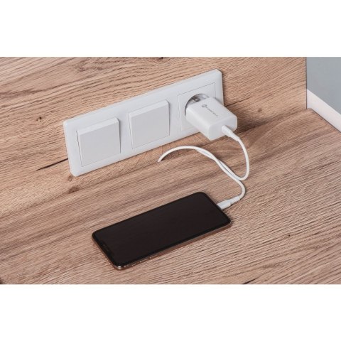 Ładowarka sieciowa do telefonu Forcell F-Energy USB C QC4.0 PD 3A 25W + kabel USB C do USB C TFK-TC-25WPD biała Ładowarka sieciowa do telefonu Forcell F-Energy USB C QC4.0 PD 3A 25W + kabel USB C do USB C TFK-TC-25WPD biała
