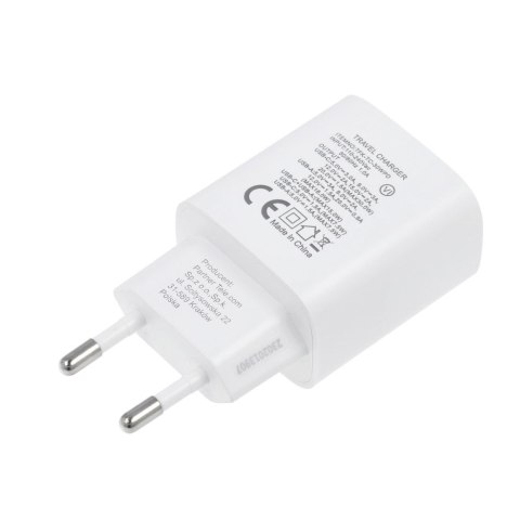 Ładowarka sieciowa do telefonu Forcell F-Energy USB C + USB A QC4.0 PD 3A 30W TFK-TC-30WPD biała Ładowarka sieciowa do telefonu Forcell F-Energy USB C + USB A QC4.0 PD 3A 30W TFK-TC-30WPD biała