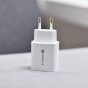 Ładowarka sieciowa do telefonu Forcell F-Energy USB C + USB A QC4.0 PD 3A 30W TFK-TC-30WPD biała Ładowarka sieciowa do telefonu Forcell F-Energy USB C + USB A QC4.0 PD 3A 30W TFK-TC-30WPD biała