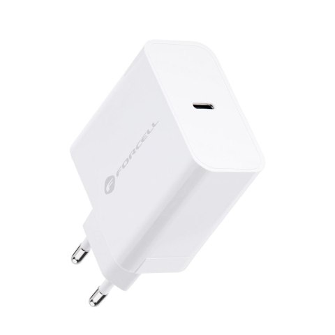 Ładowarka sieciowa do telefonu Forcell F-Energy USB C QC4.0 PD 3A 45W TFK-TC-45WPD biała Ładowarka sieciowa do telefonu Forcell F-Energy USB C QC4.0 PD 3A 45W TFK-TC-45WPD biała