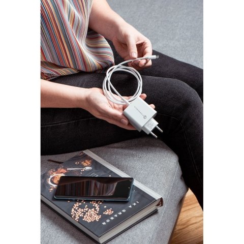 Ładowarka sieciowa do telefonu Forcell F-Energy USB C QC4.0 PD 3A 45W TFK-TC-45WPD biała Ładowarka sieciowa do telefonu Forcell F-Energy USB C QC4.0 PD 3A 45W TFK-TC-45WPD biała
