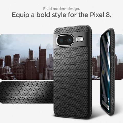 Etui Spigen Liquid Air na Google Pixel 8 - czarny mat Etui Spigen Liquid Air na Google Pixel 8 - czarny mat