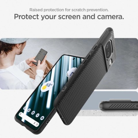 Etui Spigen Liquid Air na Google Pixel 8 - czarny mat Etui Spigen Liquid Air na Google Pixel 8 - czarny mat