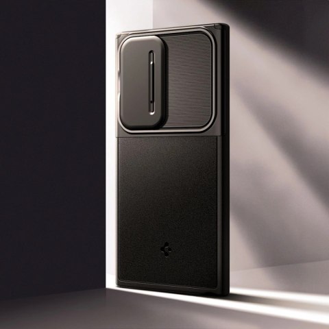 Etui Spigen Optik Armor na Samsung Galaxy S24 Ultra - czarne Etui Spigen Optik Armor na Samsung Galaxy S24 Ultra - czarne