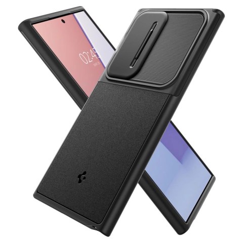 Etui Spigen Optik Armor na Samsung Galaxy S24 Ultra - czarne Etui Spigen Optik Armor na Samsung Galaxy S24 Ultra - czarne