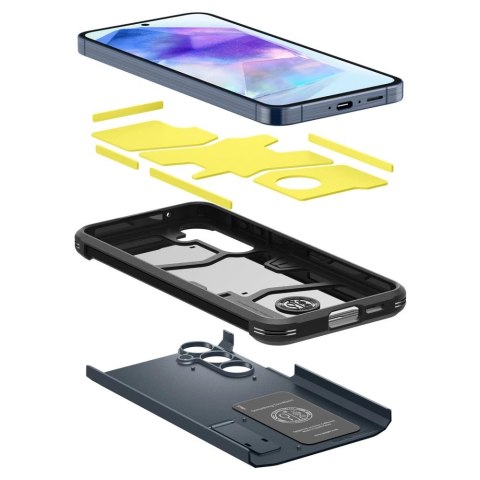 Etui Spigen Tough Armor na Samsung Galaxy A55 5G - szare Etui Spigen Tough Armor na Samsung Galaxy A55 5G - szare