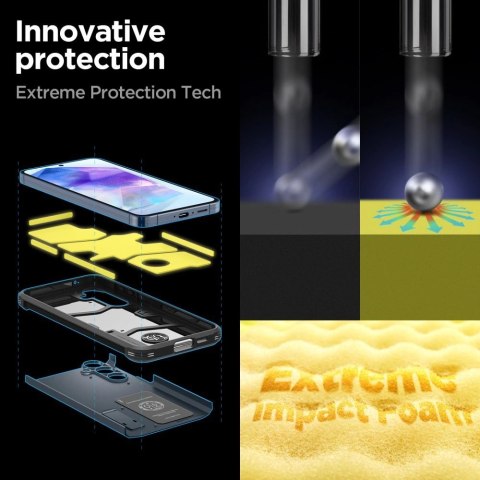 Etui Spigen Tough Armor na Samsung Galaxy A55 5G - szare Etui Spigen Tough Armor na Samsung Galaxy A55 5G - szare