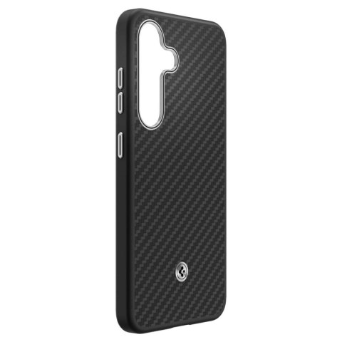 Etui silikonowe Spigen Enzo Aramid GP-FPS931PGABW z wbudowanym ringiem MagFit do Samsung Galaxy S25 - czarne Etui silikonowe Spigen Enzo Aramid GP-FPS931PGABW z wbudowanym ringiem MagFit do Samsung Galaxy S25 - czarne