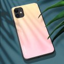 Gradient Glass etui pokrowiec nakładka ze szkła hartowanego iPhone 12 mini różowy Gradient Glass etui pokrowiec nakładka ze szkła hartowanego iPhone 12 mini różowy