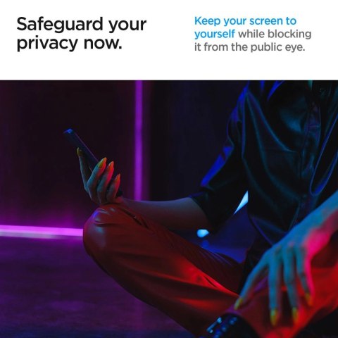 Szkło hartowane Spigen Glas.tR EZ Fit Privacy na Samsung Galaxy S24 Ultra - 2 szt. Szkło hartowane Spigen Glas.tR EZ Fit Privacy na Samsung Galaxy S24 Ultra - 2 szt.