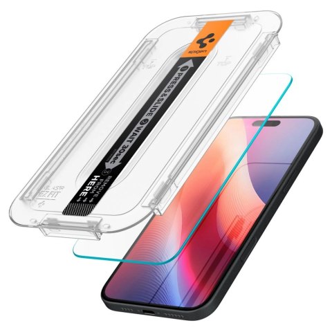 Szkło hartowane Spigen Glas.tR EZ Fit na iPhone 15 / 16 Szkło hartowane Spigen Glas.tR EZ Fit na iPhone 15 / 16