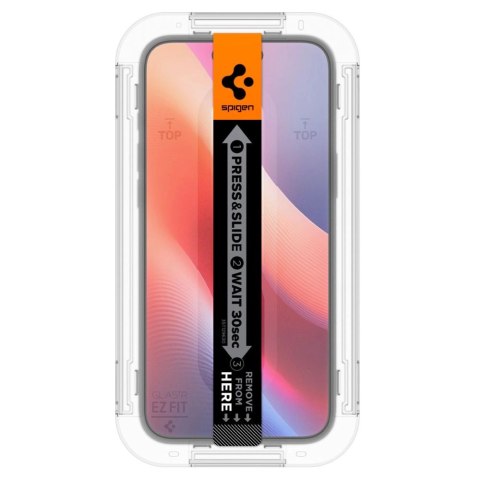 Szkło hartowane Spigen Glas.tR EZ Fit na iPhone 15 / 16 Szkło hartowane Spigen Glas.tR EZ Fit na iPhone 15 / 16
