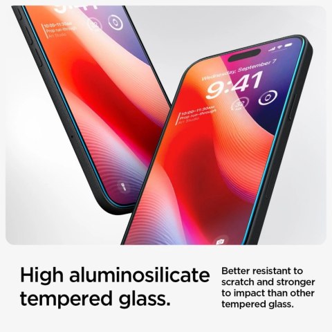 Szkło hartowane Spigen Glas.tR EZ Fit na iPhone 15 / 16 Szkło hartowane Spigen Glas.tR EZ Fit na iPhone 15 / 16