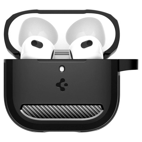 Etui Spigen Rugged Armor na AirPods 4 - czarne Etui Spigen Rugged Armor na AirPods 4 - czarne
