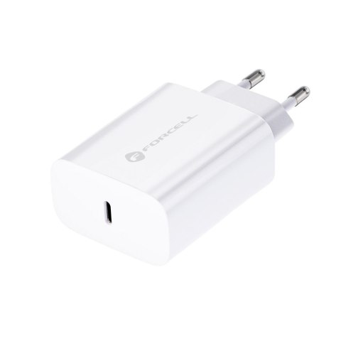 Ładowarka sieciowa do telefonu Forcell F-Energy USB C QC4.0 PD 3A 25W TFK-TC-25WPD biała Ładowarka sieciowa do telefonu Forcell F-Energy USB C QC4.0 PD 3A 25W TFK-TC-25WPD biała