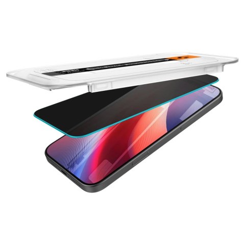 Szkło hartowane Spigen Glas.tR EZ Fit Privacy na iPhone 16 Pro - 2 szt. Szkło hartowane Spigen Glas.tR EZ Fit Privacy na iPhone 16 Pro - 2 szt.