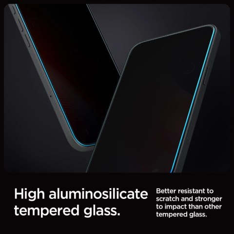 Szkło hartowane Spigen Glas.tR EZ Fit Privacy na iPhone 16 Pro - 2 szt. Szkło hartowane Spigen Glas.tR EZ Fit Privacy na iPhone 16 Pro - 2 szt.