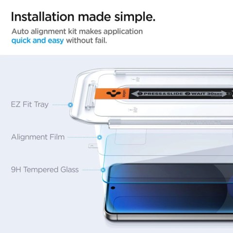Szkło hartowane Spigen Glas.tR EZ Fit na Samsung Galaxy S24 FE (2 szt.) Szkło hartowane Spigen Glas.tR EZ Fit na Samsung Galaxy S24 FE (2 szt.)
