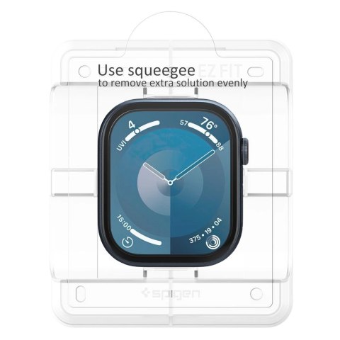 Szkło hybrydowe Spigen Elite Shield "EZ FIT" 2-PACK na Apple Watch 10 (46 MM) - przezroczyste Szkło hybrydowe Spigen Elite Shield "EZ FIT" 2-PACK na Apple Watch 10 (46 MM) - przezroczyste